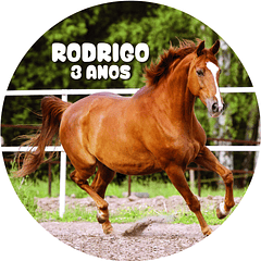 Painel Redondo Cavalo