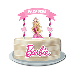 Topo de Bolo Barbie