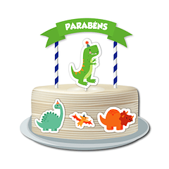 Cake Topper Dinosaurios