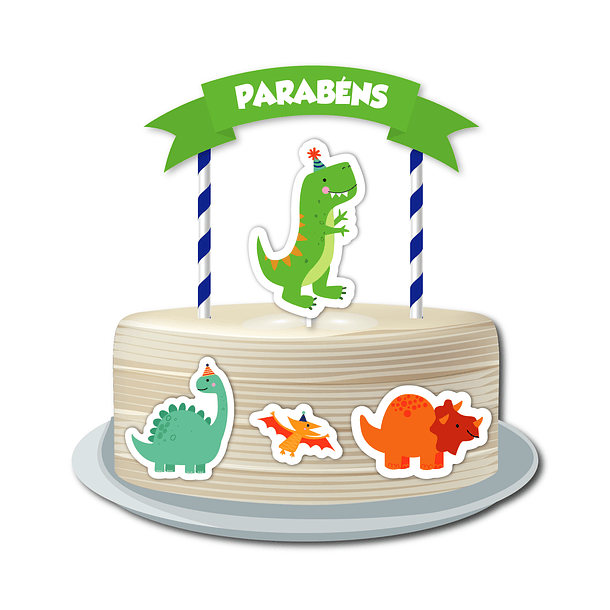 Cake Topper Dinosaurios 1