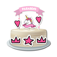 Cake Topper Unicornio 4