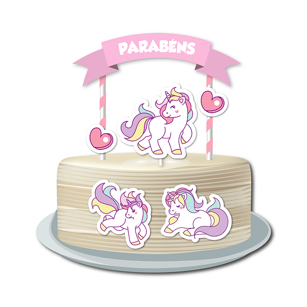 Cake Topper Unicornio 5 1