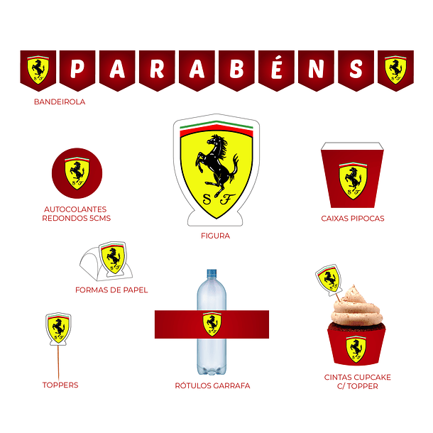 Artigos Aniversário Ferrari 2