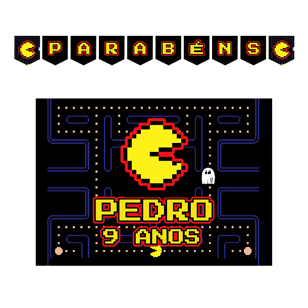 Kit Decoração de Aniversário Pac-Man 1