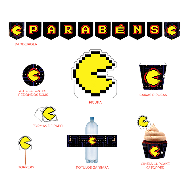 Artigos Aniversário Pac-Man 2