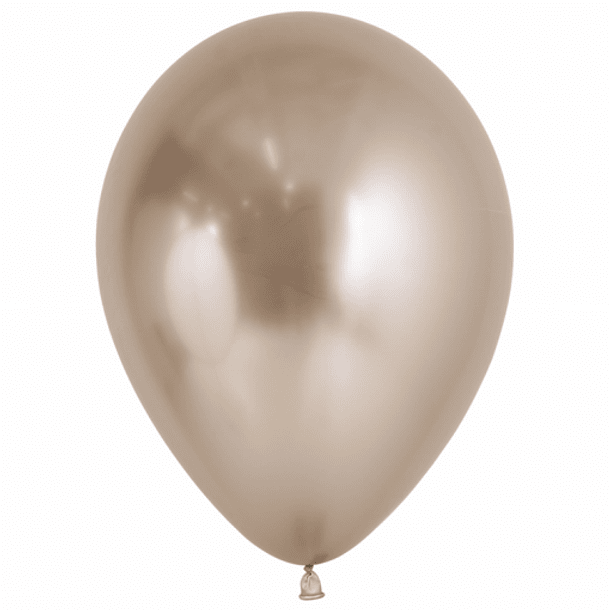 5 Balões Reflex Champagne 30CMS 1