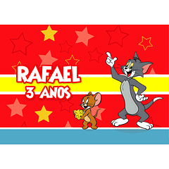 Painel Aniversário Tom e Jerry