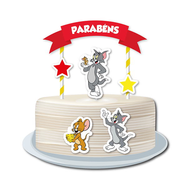 Cake Topper Tom y Jerry 1