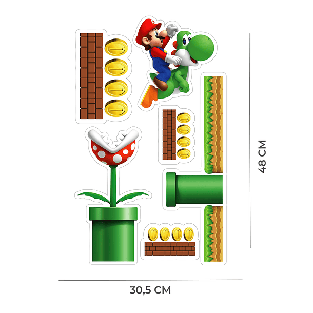 Autocolantes de Parede Super Mario 3