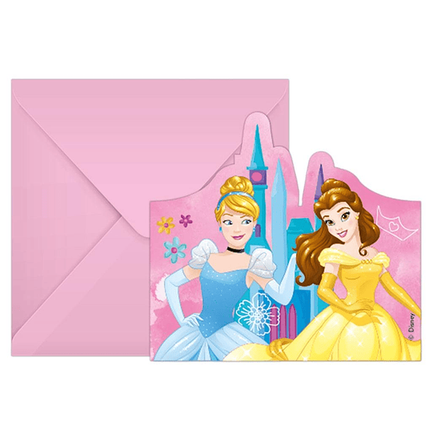 6 Convites Princesas Disney 1