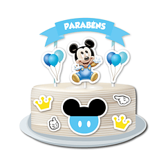 Cake Topper Mickey Bebé