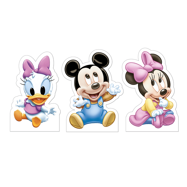 Figuras de Mesa Mickey e Minnie Bebé 1