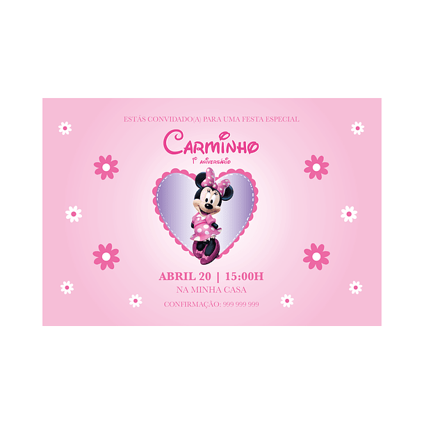 Convites Minnie 1