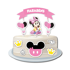 Cake Topper Minnie Bebé