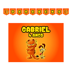 Kit Decoração de Aniversário Garfield