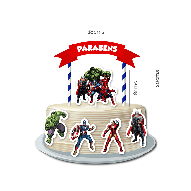 🇵🇹 Pack Festa Aniversário 🇵🇹 PT Marvel (Super Heróis) 3