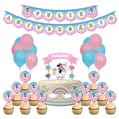 🇵🇹 Birthday Party Pack 🇵🇹 PT Minnie Unicorn