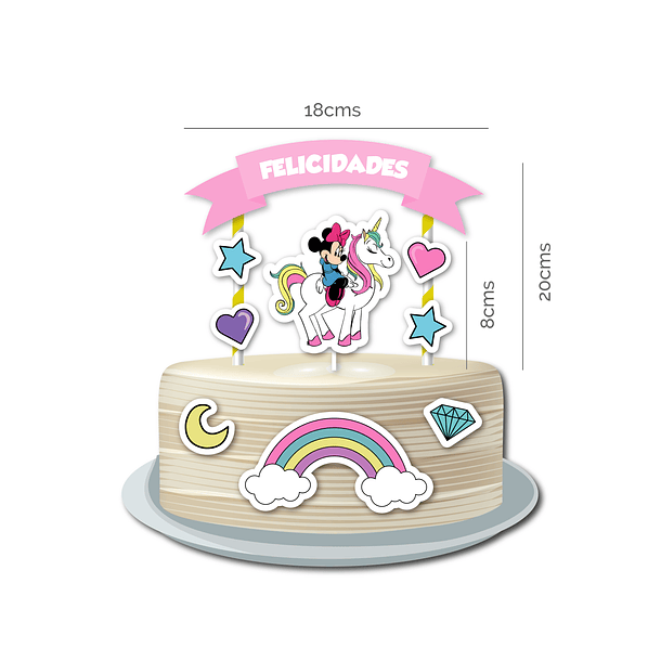 🇪🇦 Pack Festa Aniversário 🇪🇦 ES Minnie Unicornio  3