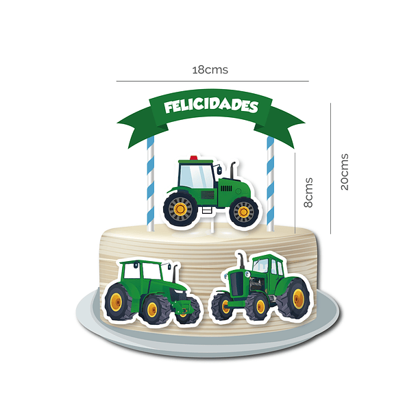 🇪🇦 Pack Fiesta Cumpleaños 🇪🇦 ES Tractor Verde 3