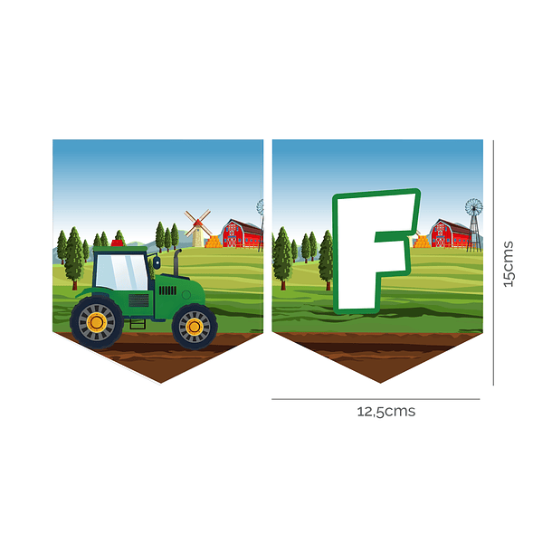 🇪🇦 Pack Fiesta Cumpleaños 🇪🇦 ES Tractor Verde 4