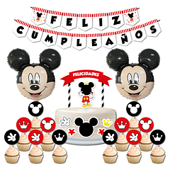 🇪🇦 Pack Festa Aniversário 🇪🇦 ES Mickey Vermelho 