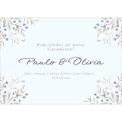 Painel Decoração Casamento (Oliveira)
