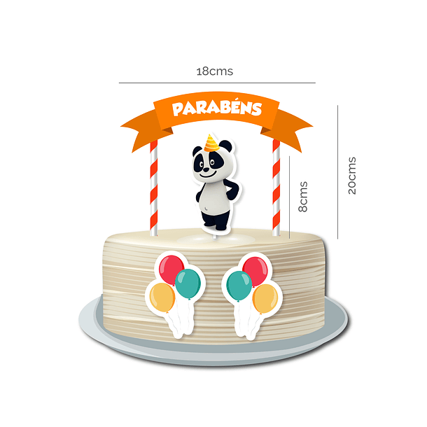 🇵🇹 Pack Festa Aniversário 🇵🇹 PT Panda Bolinhas 3