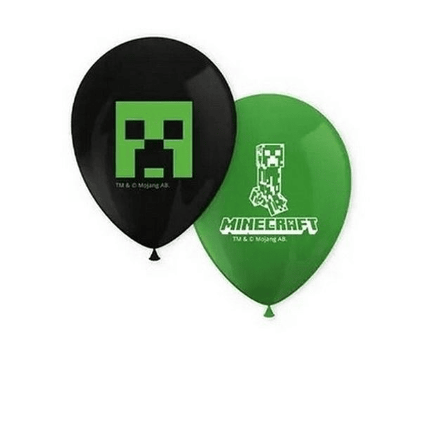 Conjunto de 8 Balões Minecraft 1