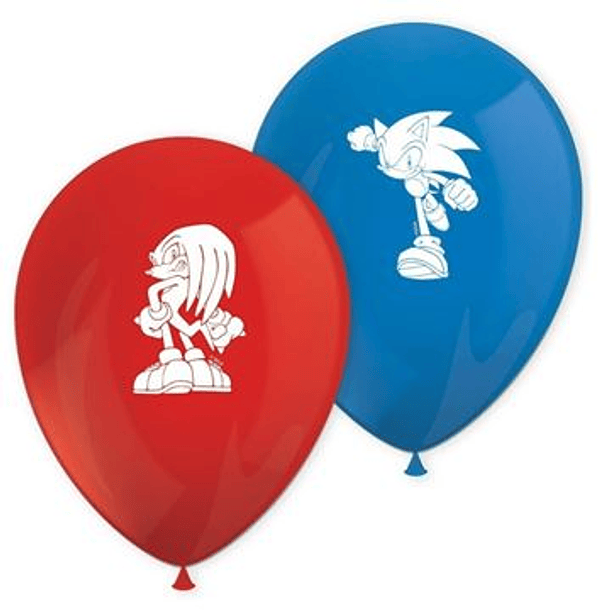 Conjunto de 8 Balões Sonic 1