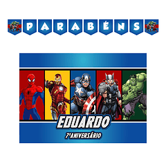 Kit Decoración Avengers (Superhéroes) (Varias Opciones)