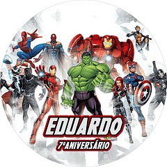 Painel Aniversário Avengers 2 (Super Heróis)