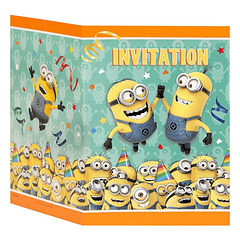 8 Invitaciones Minions