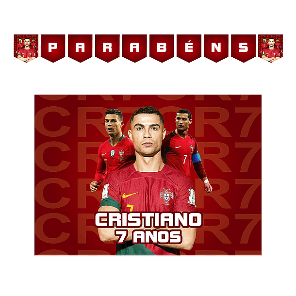 Kit Decoração de Aniversário CR7 1