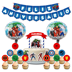 Birthday Party Pack PT Marvel (Super heroes)