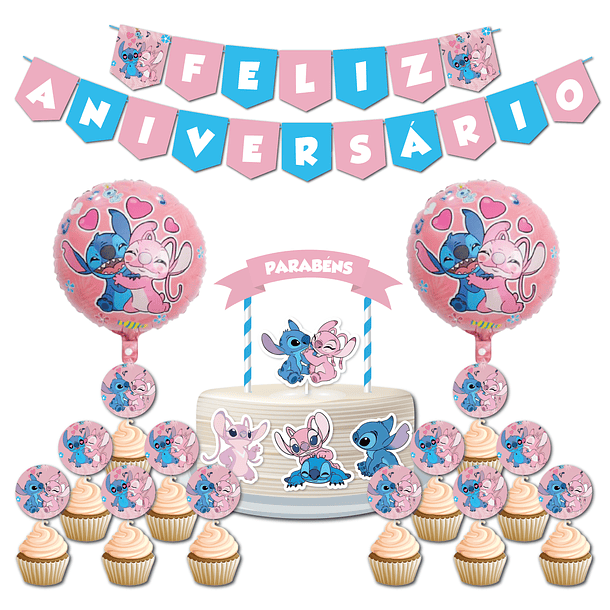 🇵🇹 Birthday Party Pack 🇵🇹 PT Stitch Angel 1