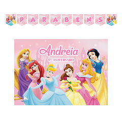 Kit Decoración de Cumpleaños Princesas Disney