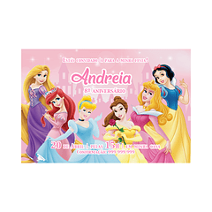 Convites Princesa Disney