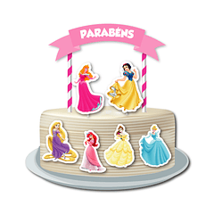 Cake Topper Princesas Disney