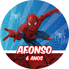 Cartel Redondo Spider Man
