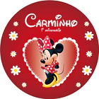 Painel Redondo Minnie Vermelha