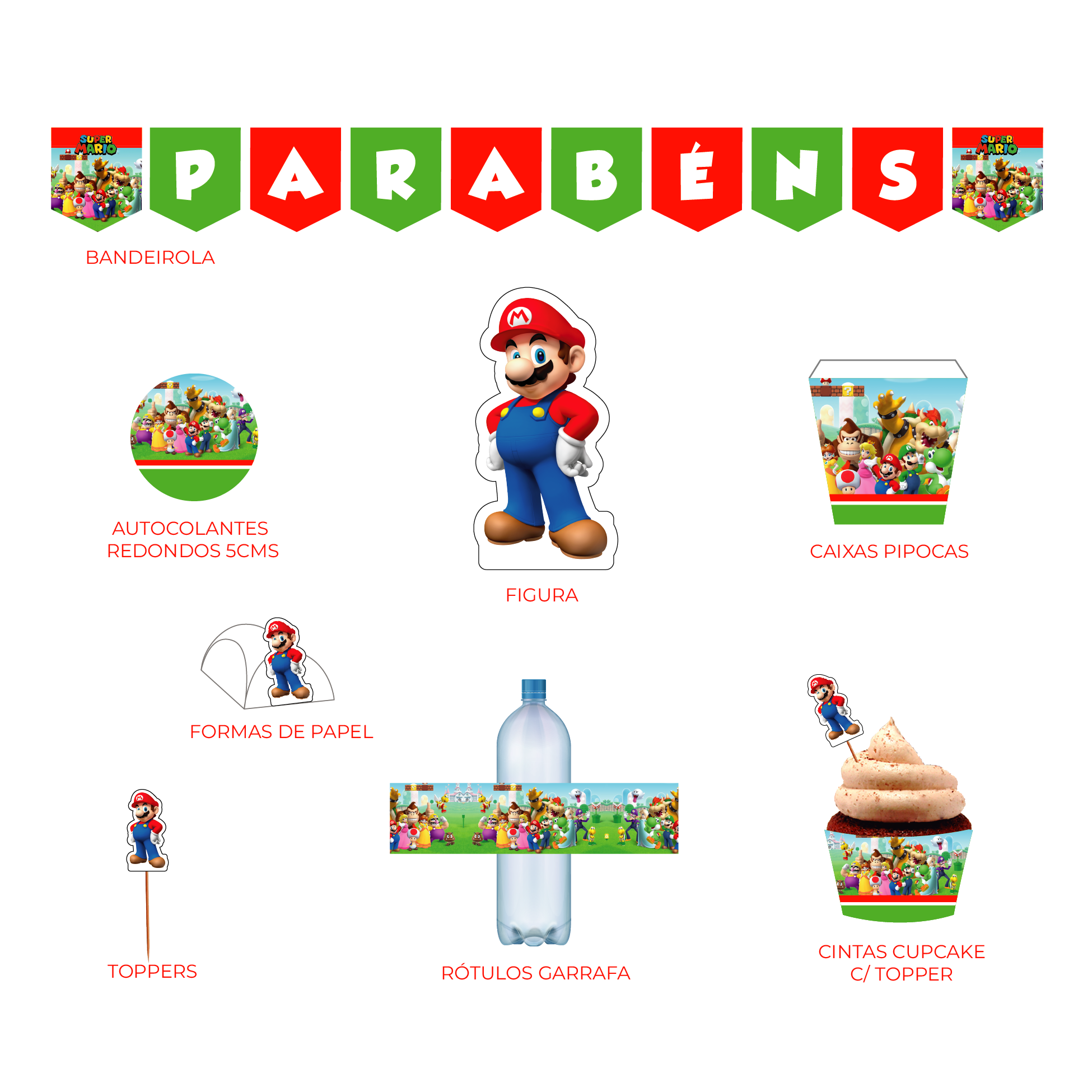 Birthday Items “Super Mario”