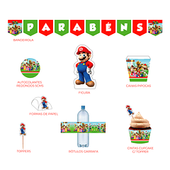 Artículos de Cumpleaños Super Mario