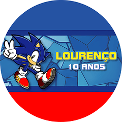 Cartel Redondo Sonic