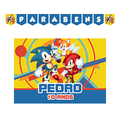 Kit Decoração de Aniversário Sonic Mania