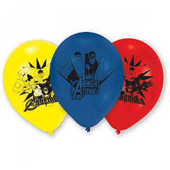 Conjunto de 6 Balões Avengers 23cms (Super Heróis) 