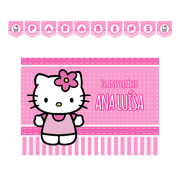 Kit Decoração de Aniversário Hello Kitty 1