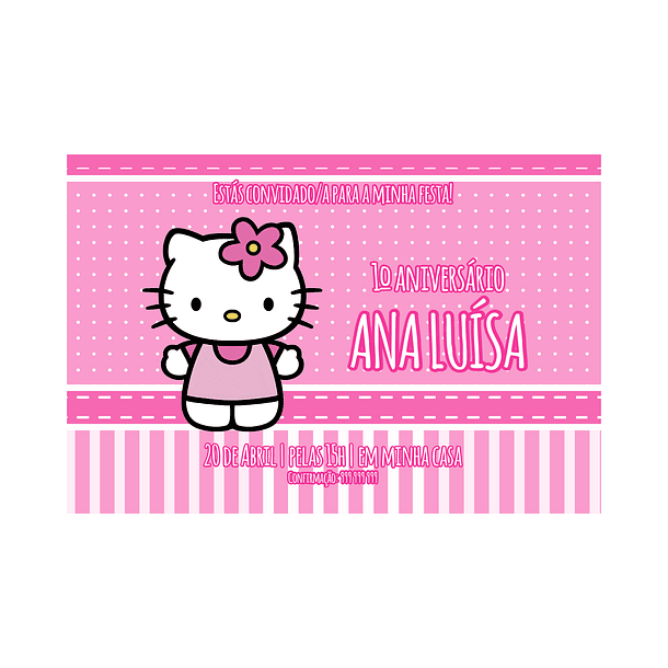 Convite Hello Kitty 1
