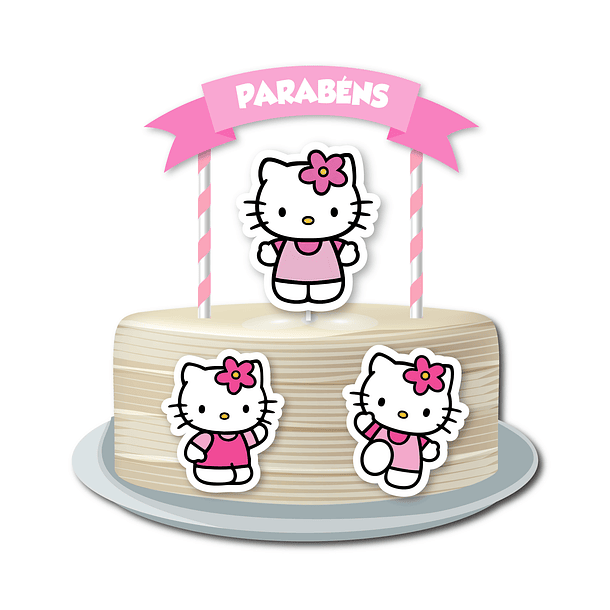 Cake Topper Hello Kitty 1