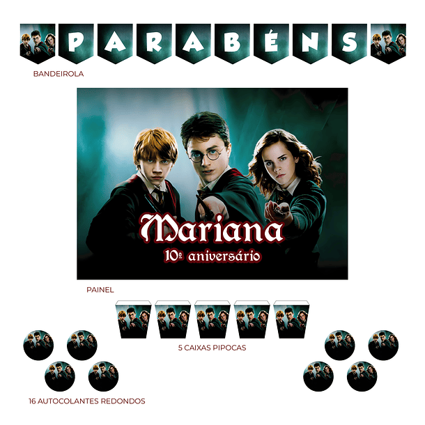 Kit Decoración Harry Potter  (Varias Opciones) 2