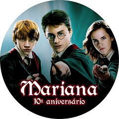 Cartel Redondo Harry Potter 